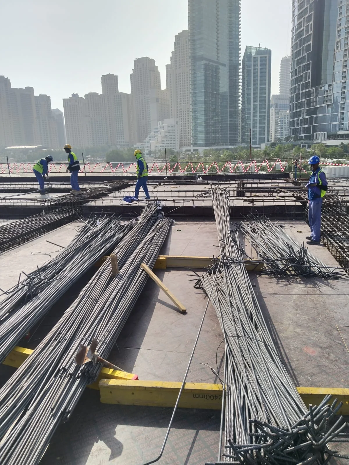 Construction lifting and logistics activity